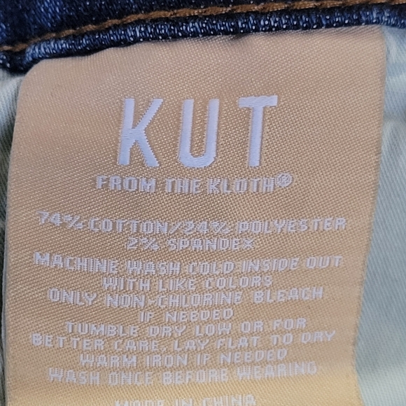 KUT Sienna Baggy Boyfriend Crop Jeans Size 2 - Picture 8 of 8